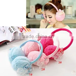 Winter Fur Earmuff With Lace thumbnail-1