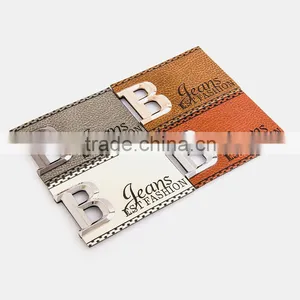 Personalized Metal Logo Fashion Style Embroidery Patch for Hats Embossed Fake Leather Patch thumbnail-6