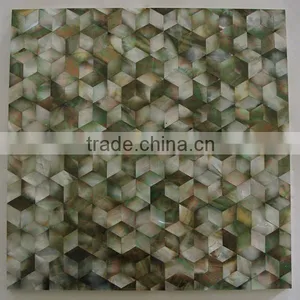 Black Mother of Pearl Regular Seamless Shell Tile thumbnail-1