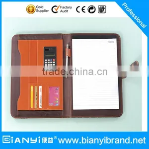 a4 PU Leather Portfolio Folders, Leather Padfolio, Leather Portfolio thumbnail-2