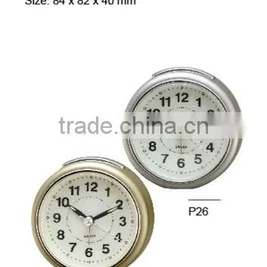 Round Shape Hand Size Silent Sweep Alarm Clocks thumbnail-5