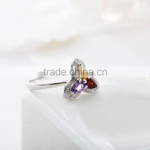 Beautiful Colorful 925 Silver Ring. Woman Silver Ring. Tourmaline Ring With 925 Silver thumbnail-1