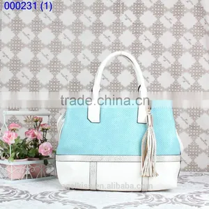 Womens New Korea Fashion Color Blocking Handbag Shoulder Bag Crossbody Bag thumbnail-1