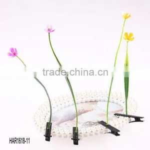Floral Antenna Hairpin Grass Flower Children Adult Cute Hair Clips Boutique Hair Accessories Girls Hair Clips thumbnail-5