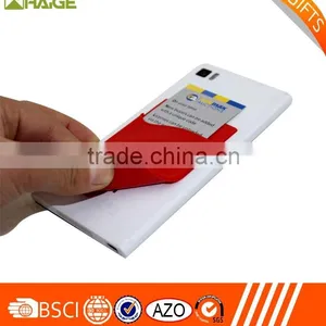 3M Sticker Cell Phone Pouch Silicone Card Holder Mobile Phone Wallet thumbnail-4