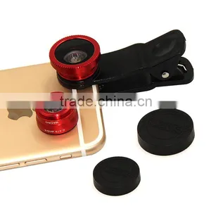 Universal for Smartphone 3 In1 Fish Eye+ Wide Angle + Macro Camera Clip Lens thumbnail-5