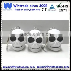 New Halloween Skull Head Flashing Keychain thumbnail-6