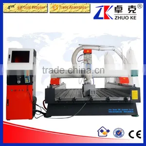 China Hot Sale 450MM Z-Axis 4 Axis Woodworking CNC Router Machine ZKM-1325 With Dust Collector To Keep Clean thumbnail-4