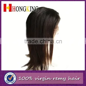 Unprocessed Human Hair Lace Front Wig With Bangs Made In China thumbnail-3