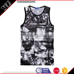 Yingzhong Garment 2016 New Summer Full Over Sublimation Printed Vest thumbnail-2