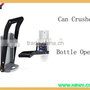 12oz Aluminum Can Crusher With Built-in Bottle Opener thumbnail-1