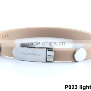 Noproblem P023 Friendship Hygienic Personalized Sports Elastic Power Bracelet for Couple thumbnail-3