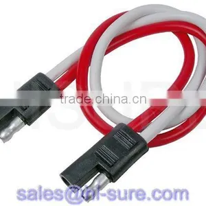 2 Pin Wiring Harness Plug Connector, 2 Pin Wire Connector, 2 Way Flat Trailer Connector thumbnail-1