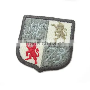 Custom Colleague Embroidered Patches no MOQ, Name Brand Patch Embroidery Badge thumbnail-1