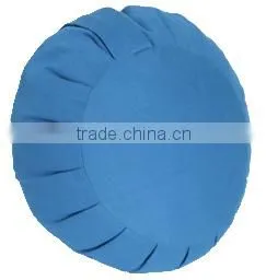 Solid Coloured Pleated Zafu Cushion for Yoga and Meditation thumbnail-1