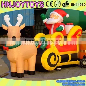 Cheap Inflatable Santa Semi Trailer Christmas for Sale thumbnail-1