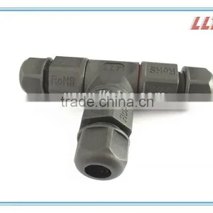 3 Out IP67 Wire Distribution Connector Screw Terminal Tee Connector thumbnail-2