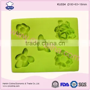 Food Grade 3d Flower Shape Silicone Decoration Fondant Mold thumbnail-3