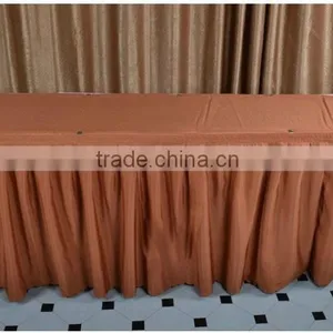 Cheap Price Polyester Table Skirt For Wedding thumbnail-3