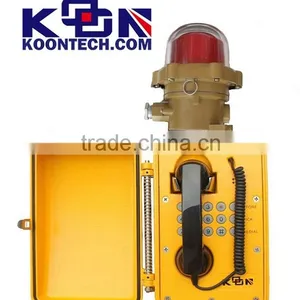 KNSP-08 Ip67 Waterproof Loudspeaker Voice Broadcasting Intustrial Telephone China High Quality Mine Dispatching IP Telephone thumbnail-1