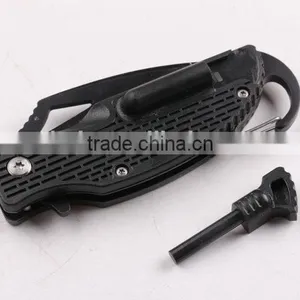 OEM Multifunctional Pocket Camping Knife With Fire Starter thumbnail-4