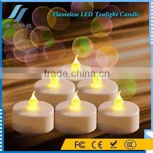 12Pcs Yellow Flameless LED Tealight Candle Flicker for Wedding Birthday Party Christmas Home Decoration thumbnail-1