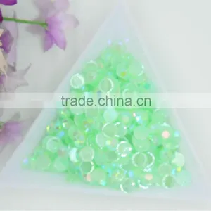 Flatback Acrylic Rhinestone Jelly ab Color Rhinestone 3mm for Phone Hair Clothes Shoes Decoration thumbnail-5