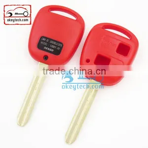 High Quatity Toyota Remote Key Shell Red Cover Car Key 2 Button Toyota Romote Key Shell Case thumbnail-1