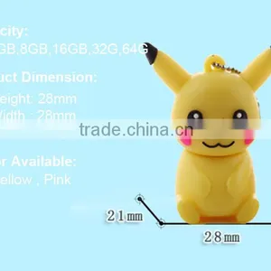 Pokemon PVC Usb Flash Drive Thousands Models Available,Custom Japan Cartoon Promotional Memory Stick With Metal Case thumbnail-2