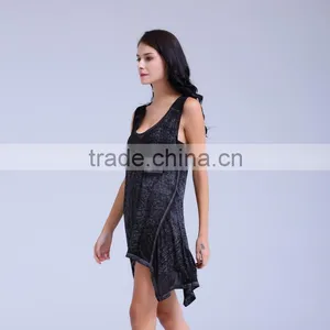 New Arrival Polyester Cotton Burnout Tank Top thumbnail-6