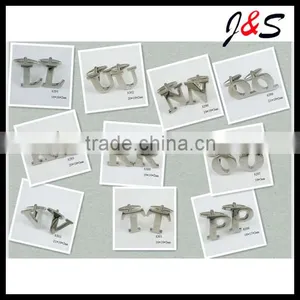 Brass Letter Cufflinks for Gifts thumbnail-1