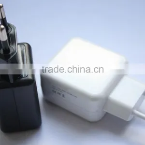USB Phone Charger Universal Travel Adapter 5V 2A Dual USB Power Adapter thumbnail-1