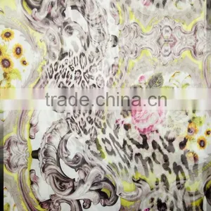 Super Nice Animal Leopard Print Satin Fabric for Women Chemo Headwear and Dress thumbnail-1