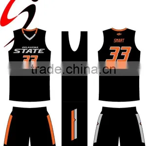2015 New Design 100% Polyester Basketball Jersey thumbnail-3
