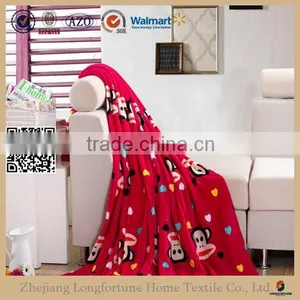 Blanket Factory China Cheap Wholesale Plush Super Soft Cuddly Muslin Blanket thumbnail-1