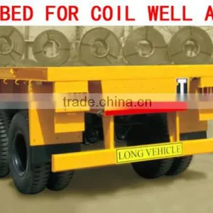 40 FT 60 FT SEMI LOW BED TRUCK TRAILER HEAVY DUTY AXLES HEAVY DUTY MULTILEAF SUSPENSION TRUCK TRAILER Heavy Duty Boat Trailers thumbnail-4