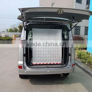 BMWR-201 Aluminum Manual Folding Car Motorcycle Wheelchair Ramp For Dongdeng Van Minivan thumbnail-2