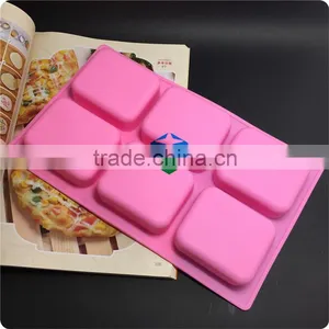 CTBED197 Special Desserts Homemade Soaps 6-Cavity Silicone Petite Loaf Muffin Brownie Cornbread Mould thumbnail-1