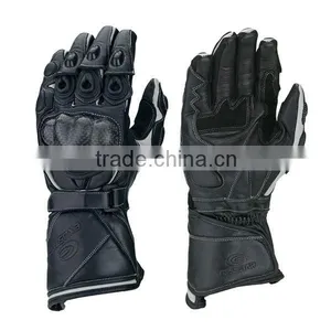 Long-barreled, Carbon Fiber Protectors, Motorcycle Gloves thumbnail-1