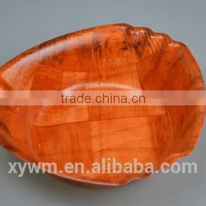 Peach Shape of Woven Wooden Plate and Dish thumbnail-2