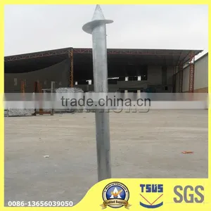Huanghua Latest Design Hot-dip Galvanized Steel Ground Screw Piles (professional Manufacture) thumbnail-1