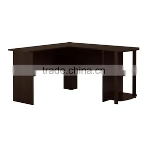 L-Shaped Desk With Bookshelves thumbnail-3