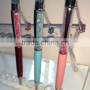 Promotional Crystal Pen With Crystal Flower Shape Pendant Promtional Gift thumbnail-4