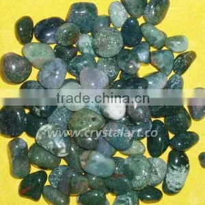 Moss Agate Tumbled Pebbles Stones thumbnail-1