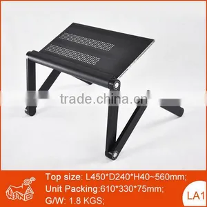 Adjustable Small Portable Folding Corner Computer Desk for Home thumbnail-1