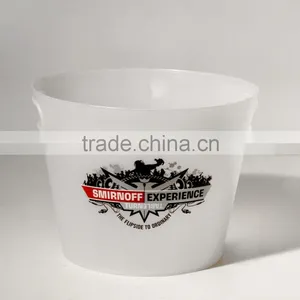 DCF007004 PP Plastic White Ice Bucket With Handle thumbnail-1