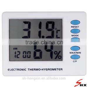 Digital C/F Thermo-Hygrometer With Alarm thumbnail-1