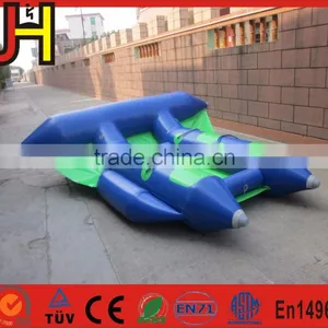 2 Tubes Flying Towables, Inflatable Flying Fish Banana Boat For Water Sports thumbnail-1
