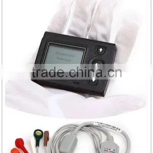 New 3 12 Channels Mini LCD Holter Recorder System ECGLAB Premier Holter Software thumbnail-1