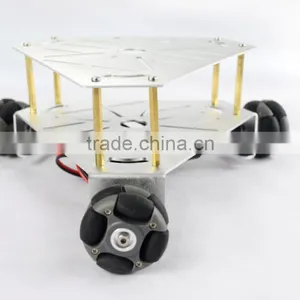 3WD 48mm Omni Wheel Robot Platform Chassis 15001S thumbnail-1